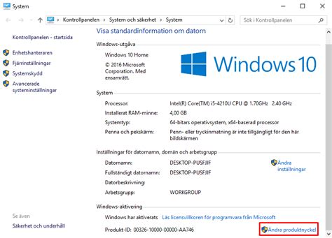 aktivera produktnyckel mcafee.